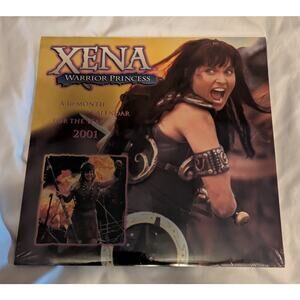 NOS Vintage Xena Warrior Princess 2001 Calendar 12 x 12 16 month